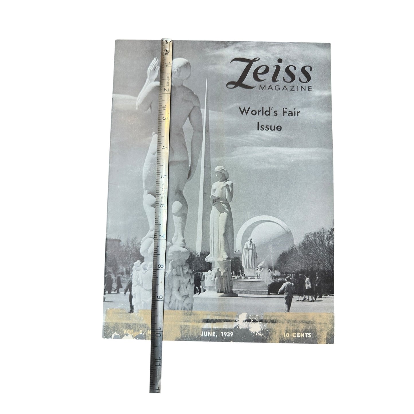 Vintage 1939 Zeiss Magazine World's Fair Issue Contax Camera Ad