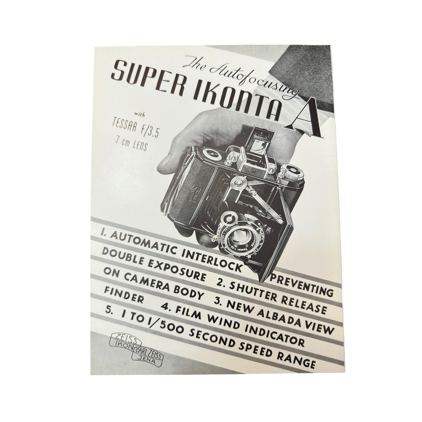 Vintage Zeiss Magazine May 1939 Super Ikonta Camera Ad Pre-War Photography