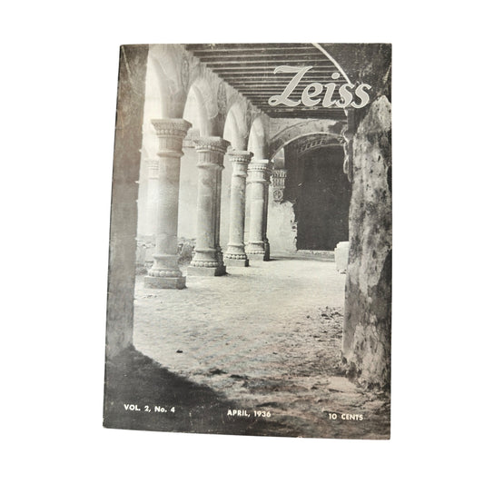 Vintage Zeiss Magazine April 1936 Contaflex & Ikoflex II Camera Ads