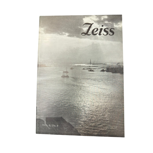 Vintage Zeiss Magazine May 1937 Contax Camera Ad Pre-War Photography Ephemera
