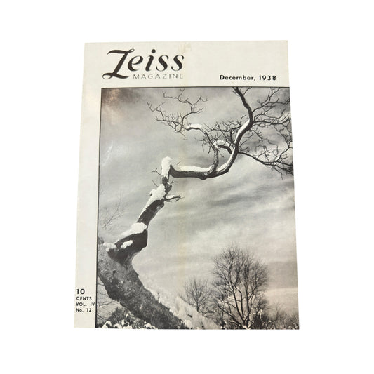 Zeiss Magazine December 1938 Vol IV No 12 Vintage Camera Ephemera