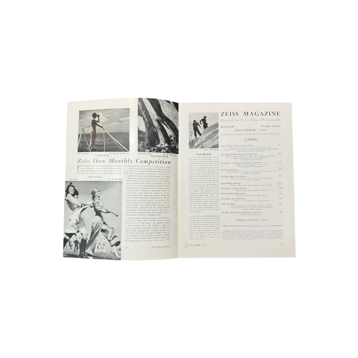 Zeiss Magazine December 1938 Vol IV No 12 Vintage Camera Ephemera