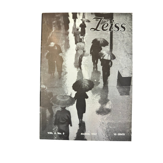 Vintage Zeiss Magazine March 1937 Art Deco Photography Ephemera Super Ikonta B
