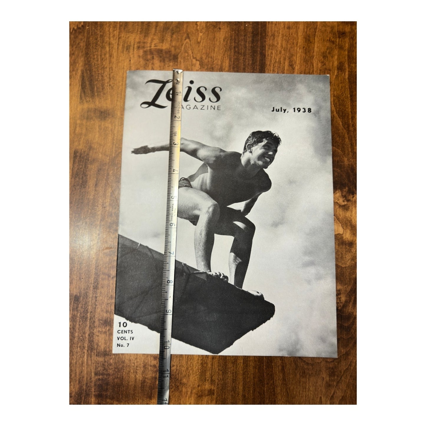 Rare 1938 Zeiss Magazine Art Deco Diver Cover Pre-War Photography