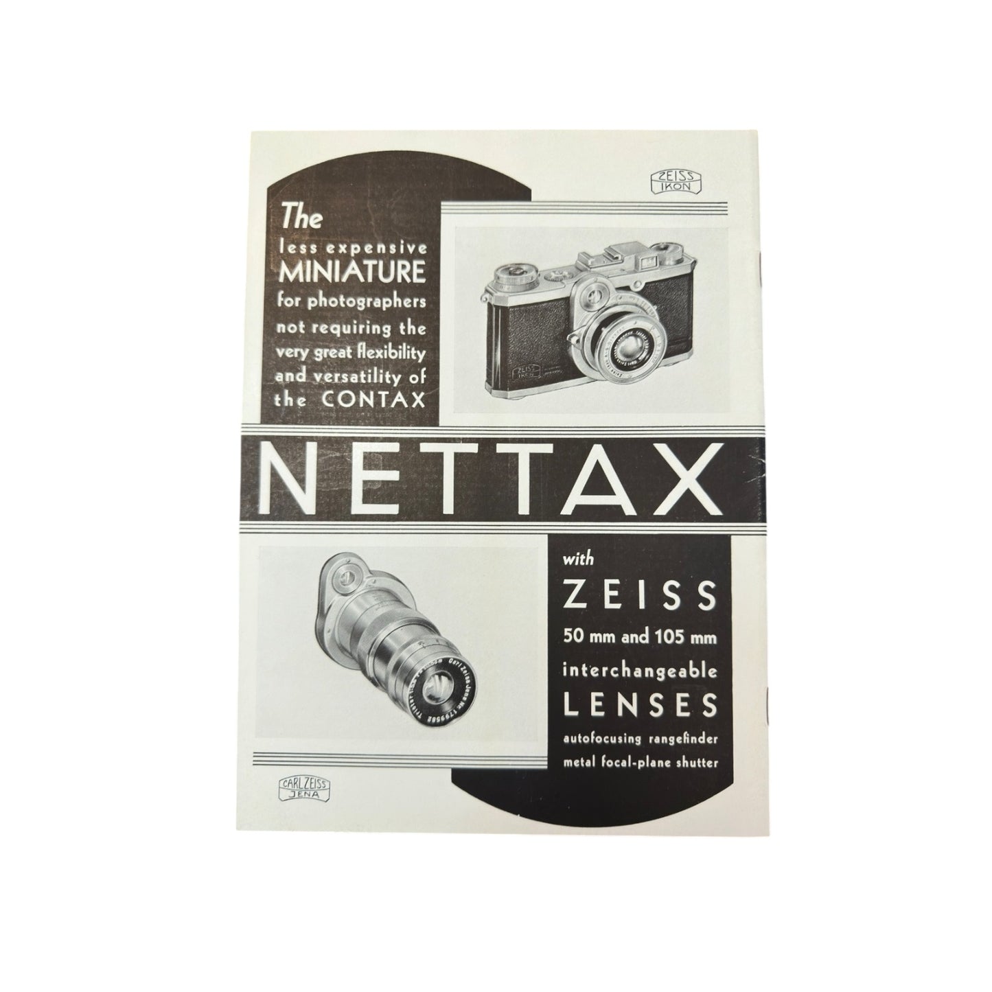 Vintage 1938 Zeiss Magazine Vol IV No 5 Nettax Camera Ad Art Deco Photography