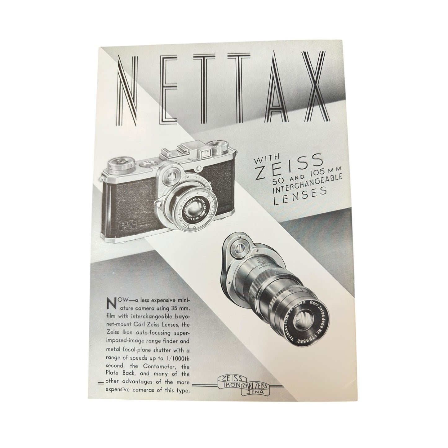 Rare 1937 Zeiss Ikon Magazine Art Deco Photography Journal
