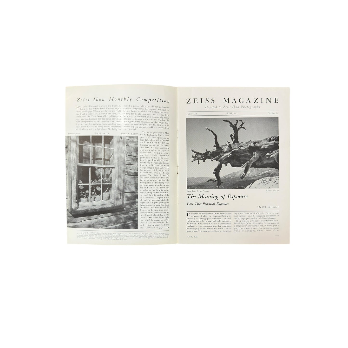 Rare 1937 Zeiss Ikon Magazine Art Deco Photography Journal