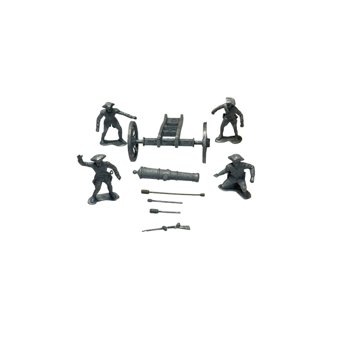 Vintage Strombecker Battle of Yorktown 54mm Metal Soldier Kit CIB 1960s