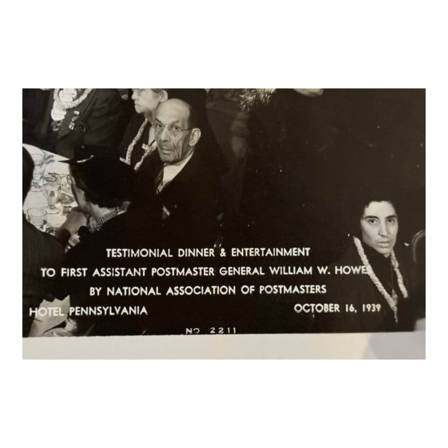 1939 Postmasters Banquet Photo Hotel Pennsylvania NYC Knickerbocker Panoramic