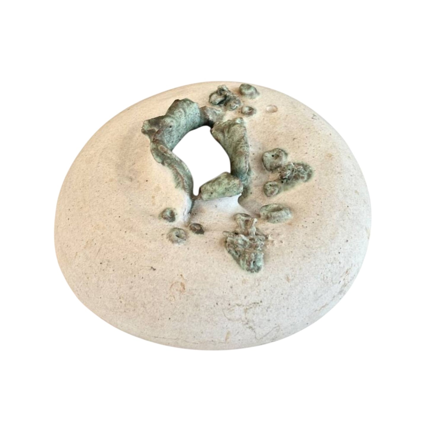 Brutalist Ossenbach Italian Studio Pottery Vase, Mid-Century Volcanic Glaze