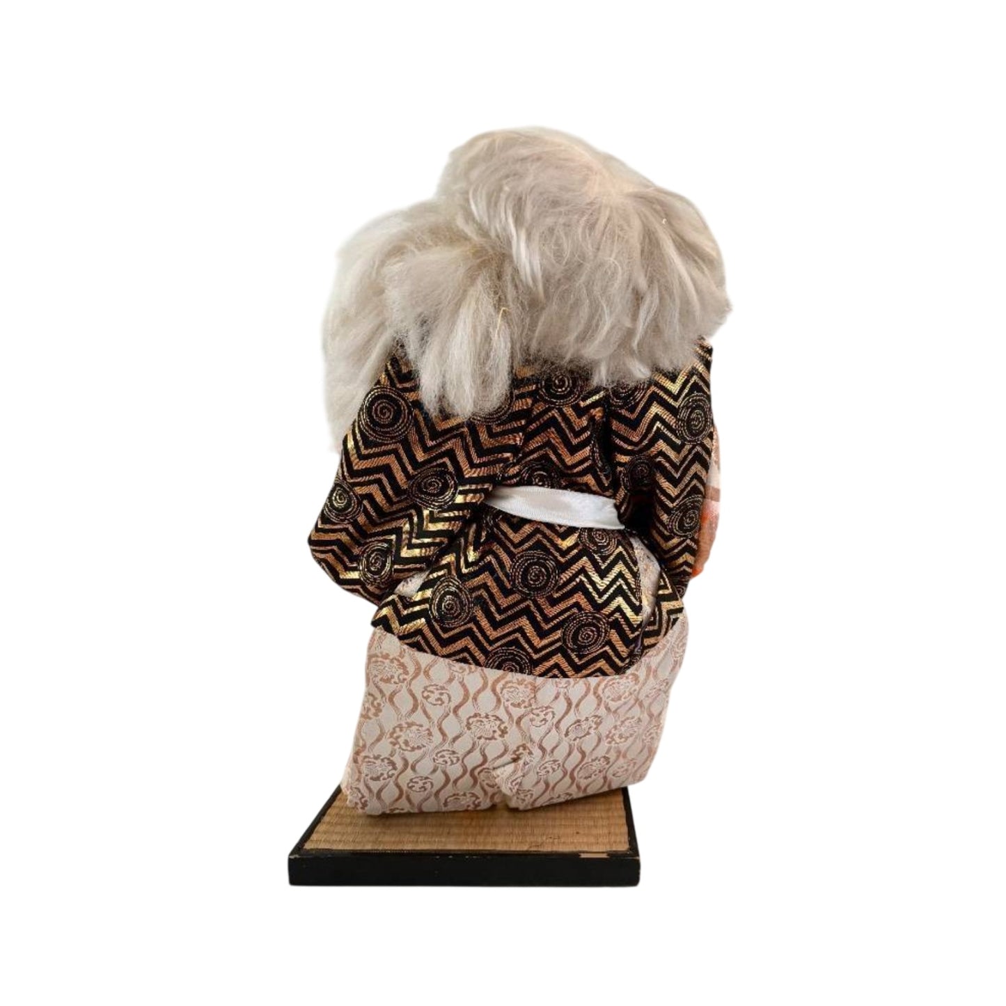 Dramatic 22" Japanese Kabuki Shakkyo Lion Doll Silk Brocade