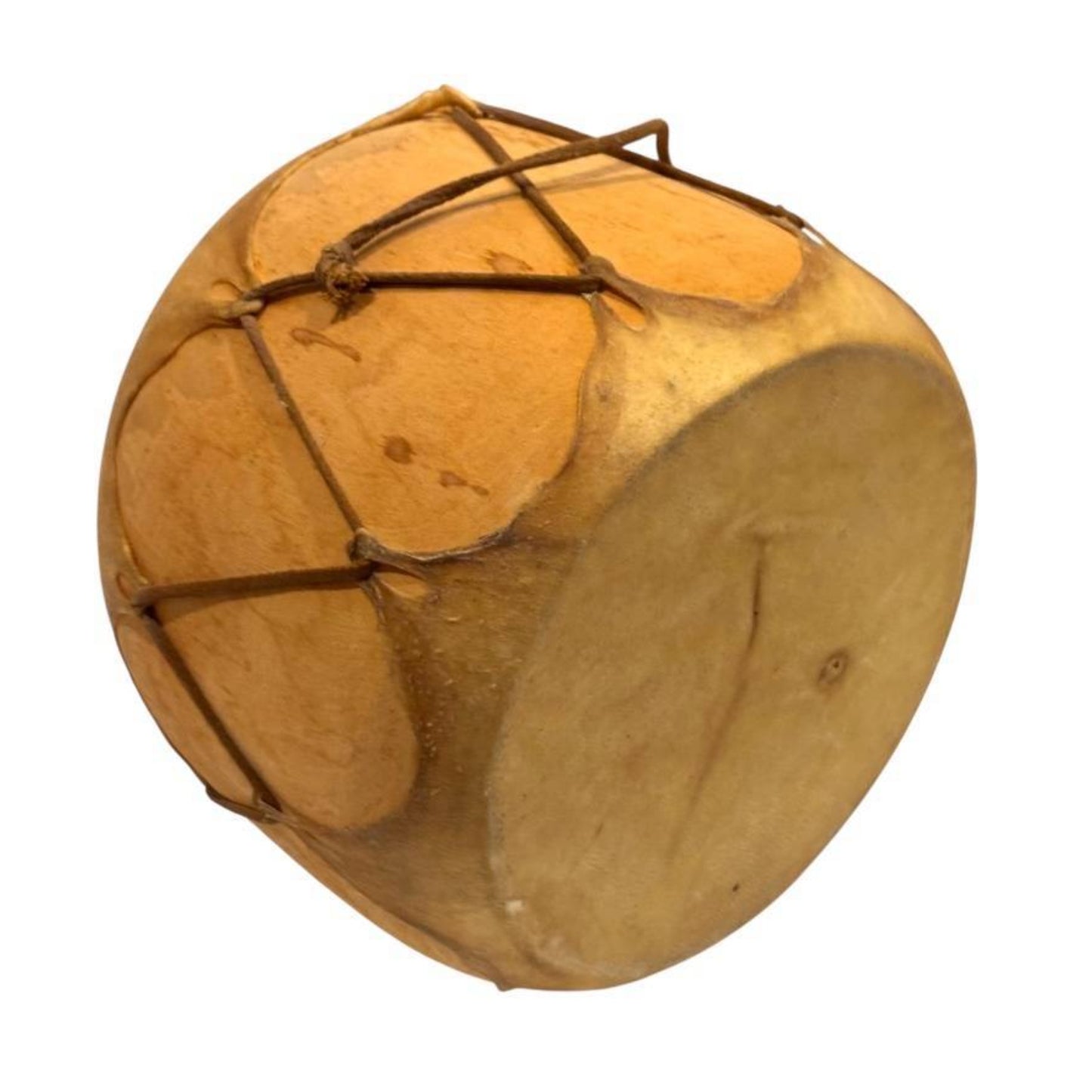 Vintage Native American Style Rawhide Hand Drum with Beater