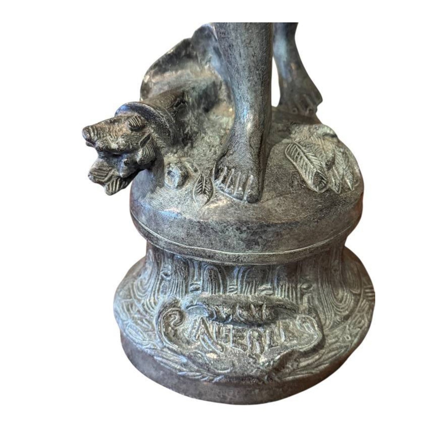 Large 19th C. French Cherub Candelabra After Moreau