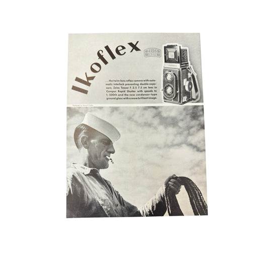 Vintage Zeiss Magazine July 1939 Pre-WWII Photography Ephemera Ikoflex Ad