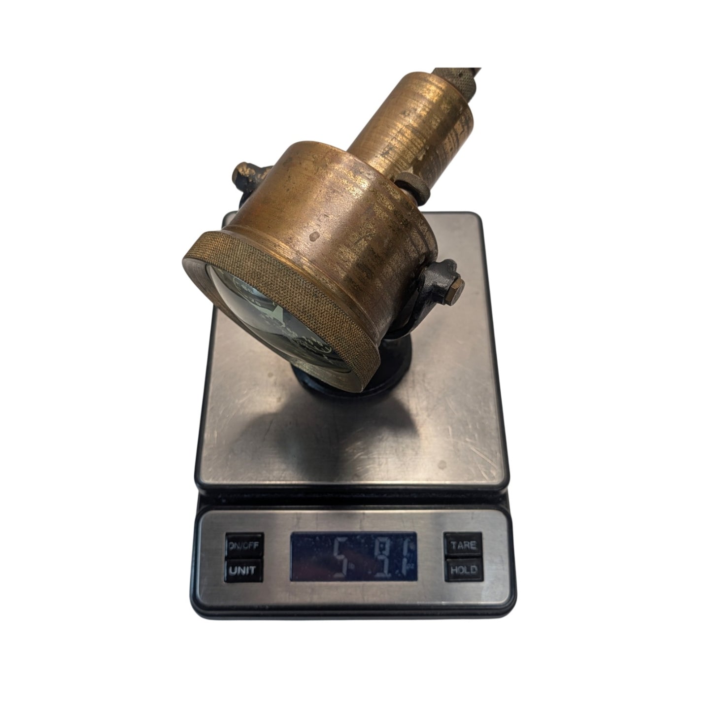 WWII Era Fisher-Pierce Brass Nautical Taffrail Log Gauge, Boston MA