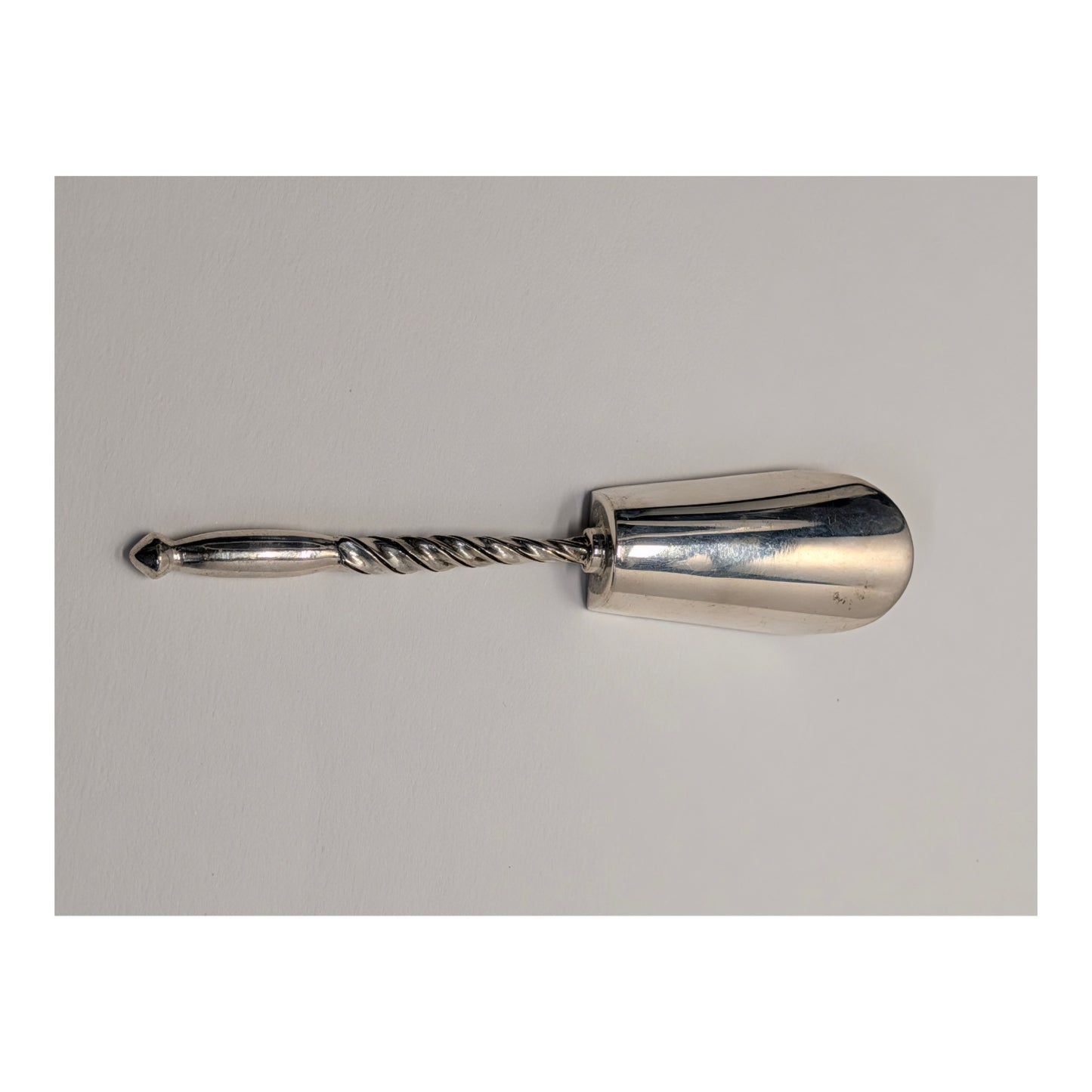 Antique Webster Sterling Silver Sugar Scoop Spoon, Twisted Handle