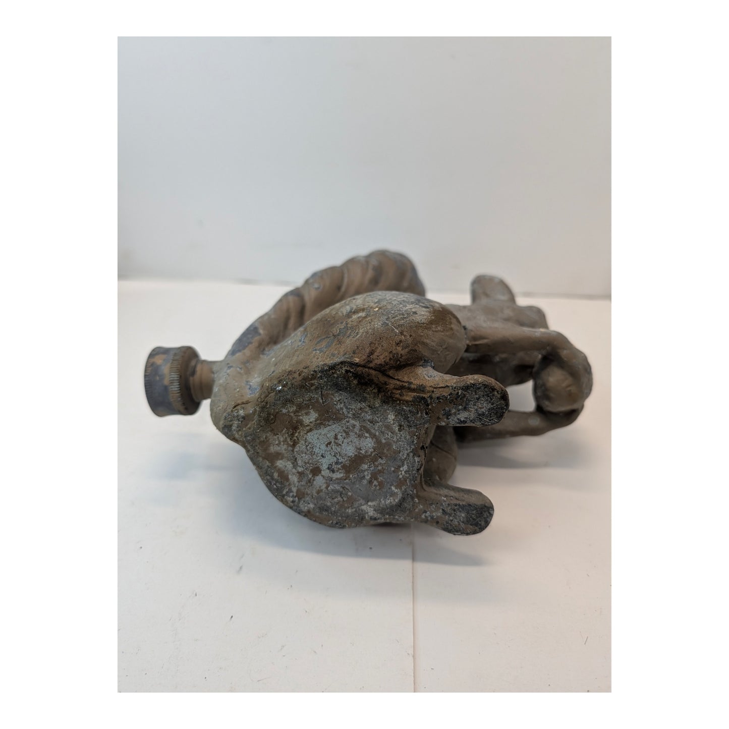 Vintage Cast Brass Squirrel Garden Sprinkler Statue, Mid-Century