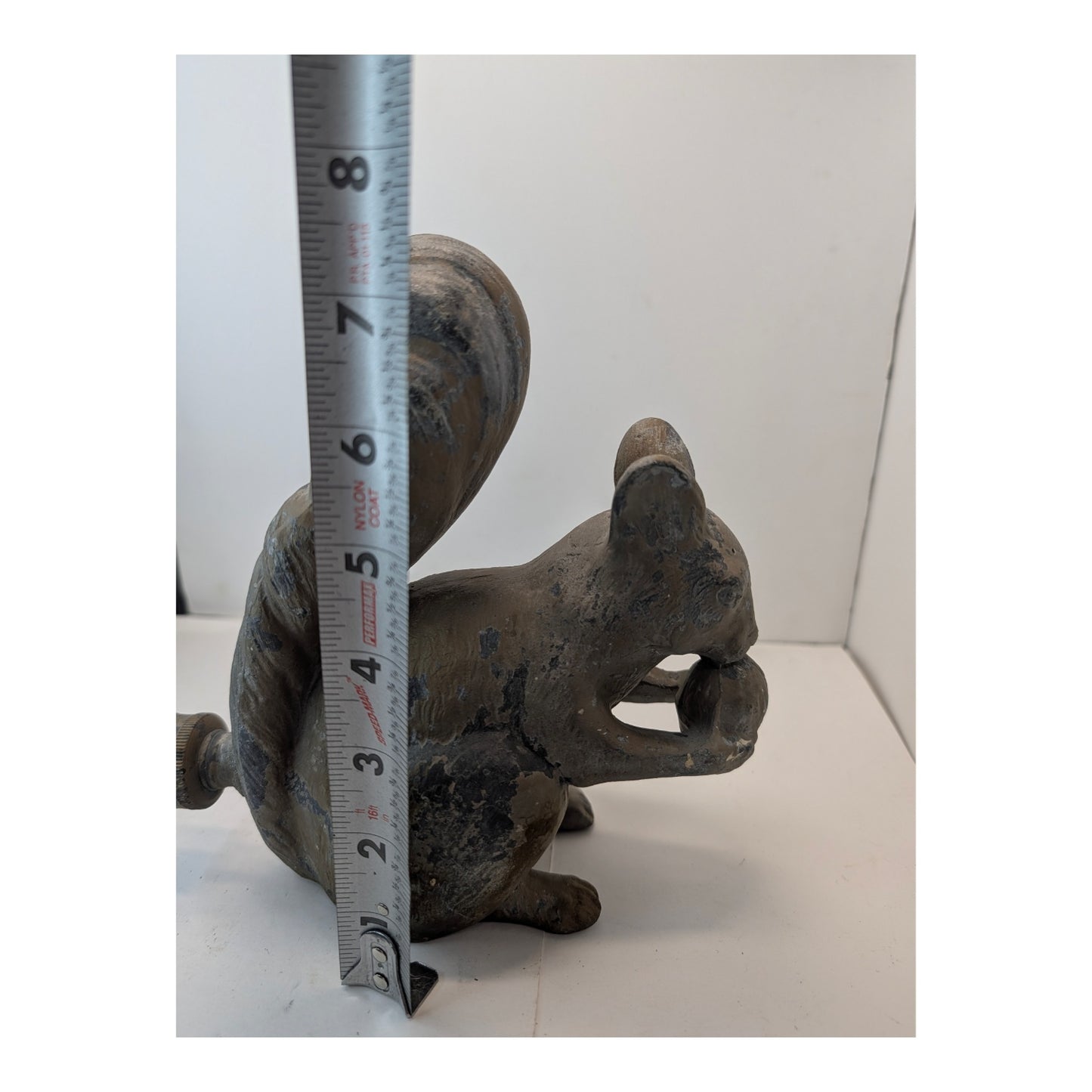 Vintage Cast Brass Squirrel Garden Sprinkler Statue, Mid-Century