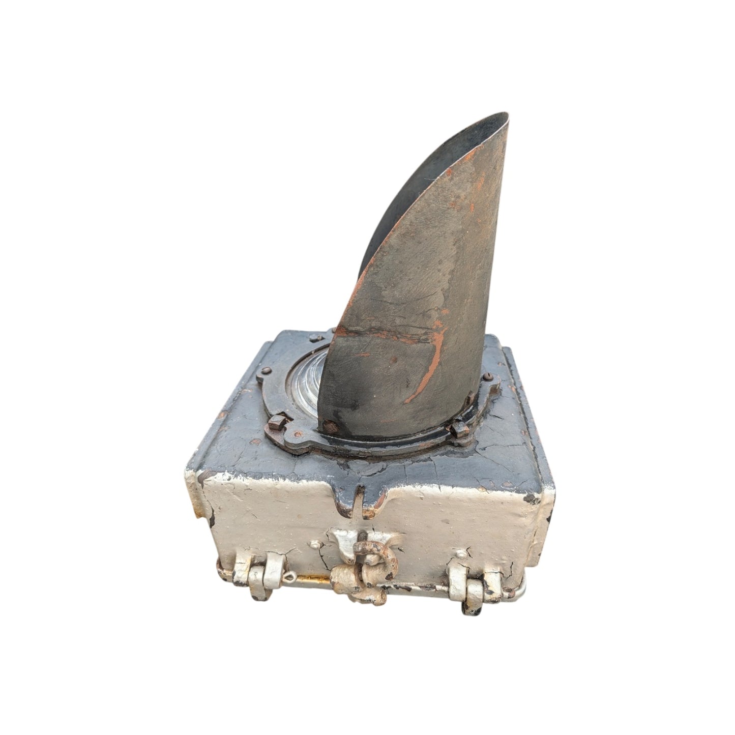 Vintage GRS Railroad Searchlight Signal Cast Iron Industrial Light