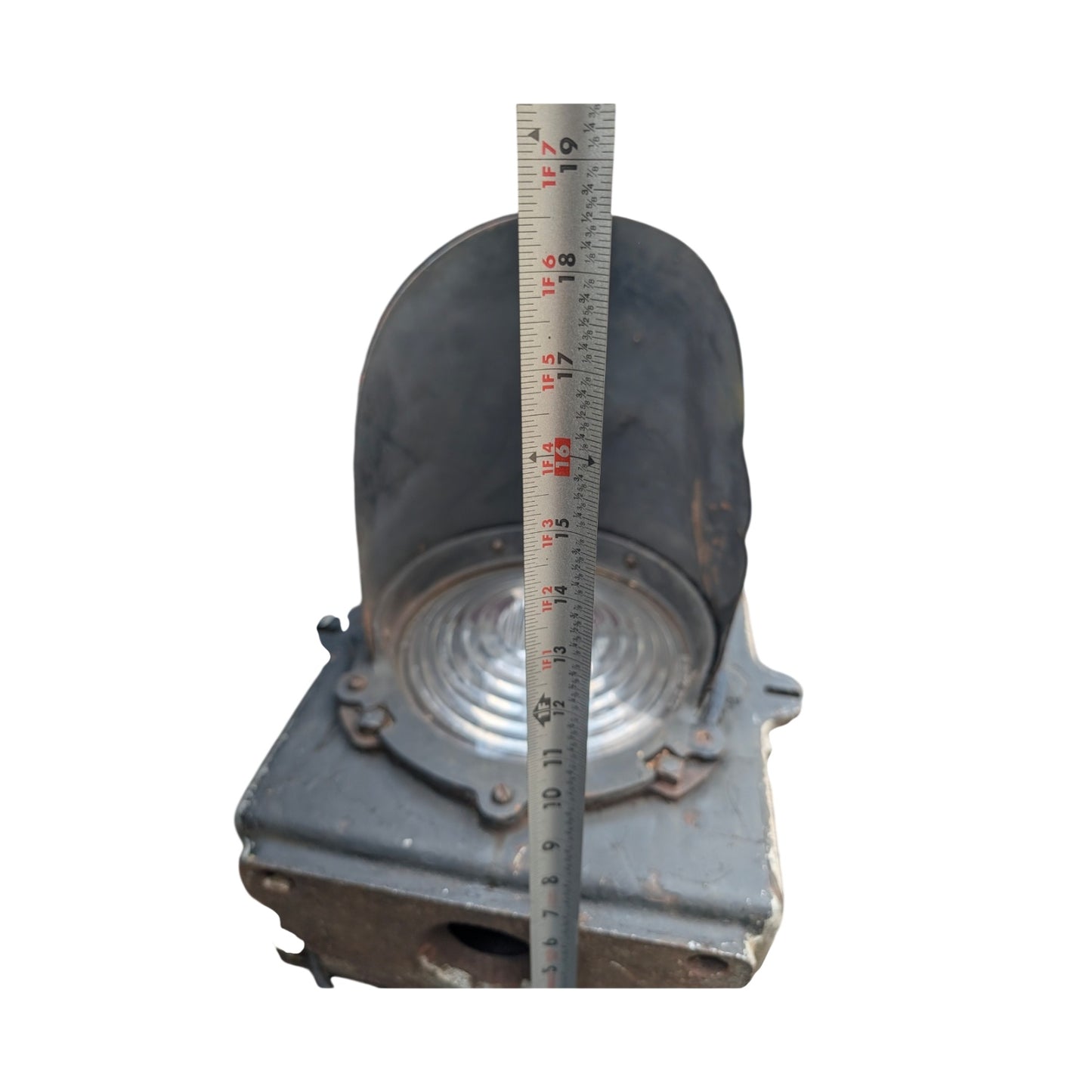 Vintage GRS Railroad Searchlight Signal Cast Iron Industrial Light