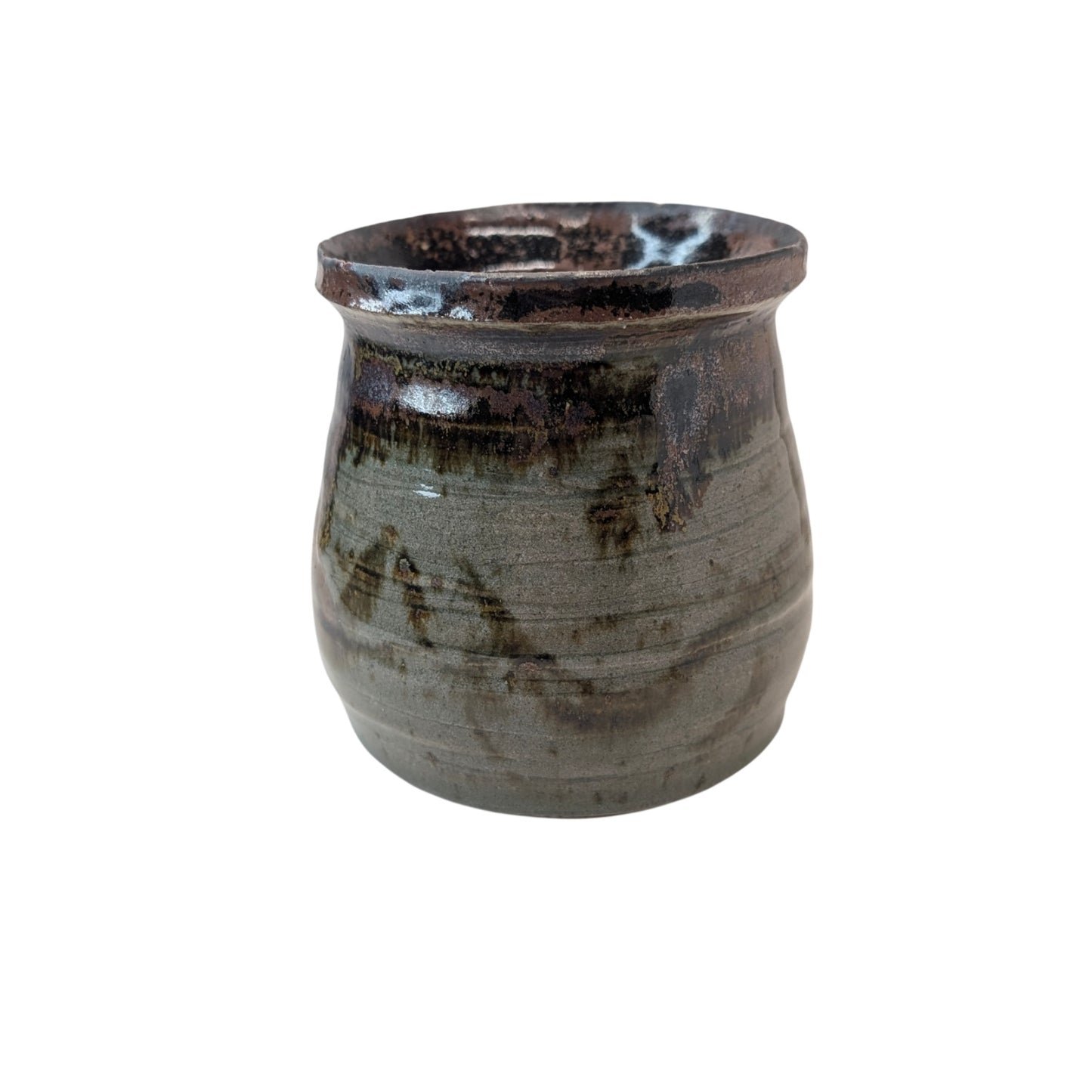 Vintage Penny Janis Canadian Studio Art Pottery Stoneware Vase Wabi Sabi Vessel