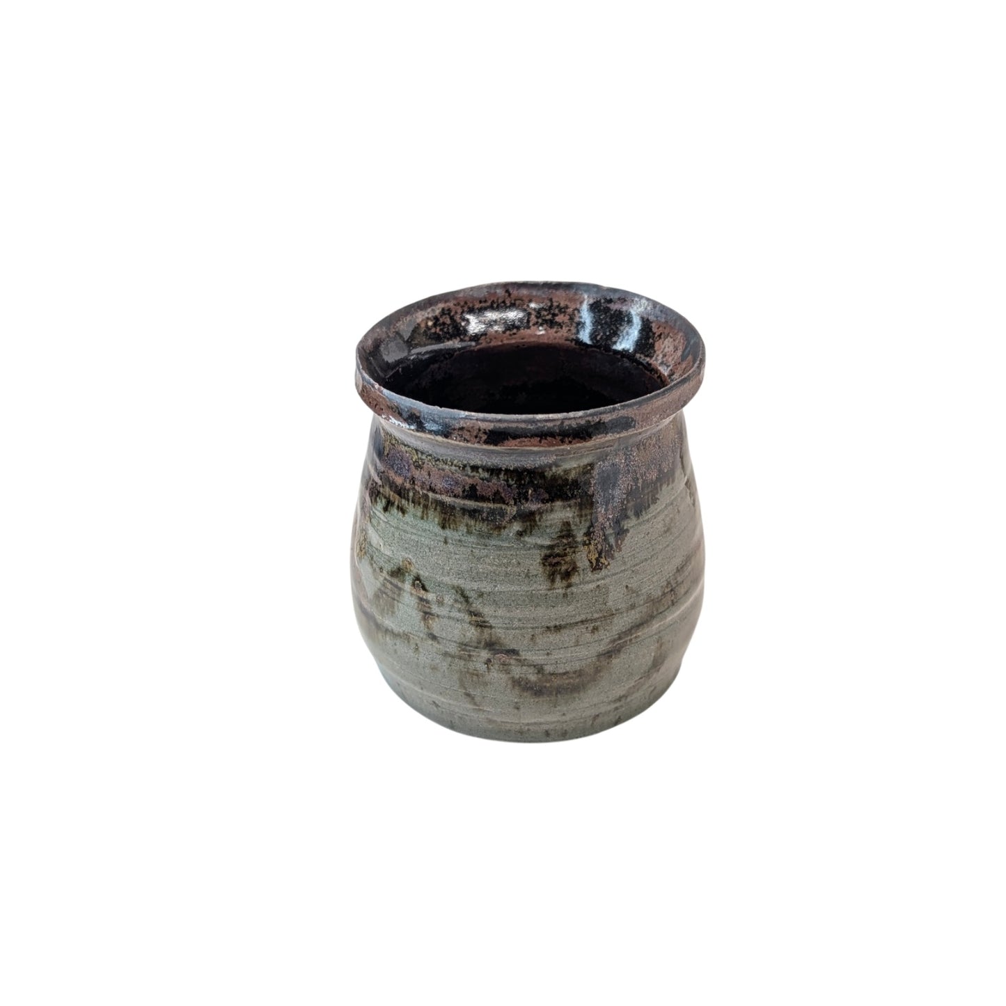 Vintage Penny Janis Canadian Studio Art Pottery Stoneware Vase Wabi Sabi Vessel