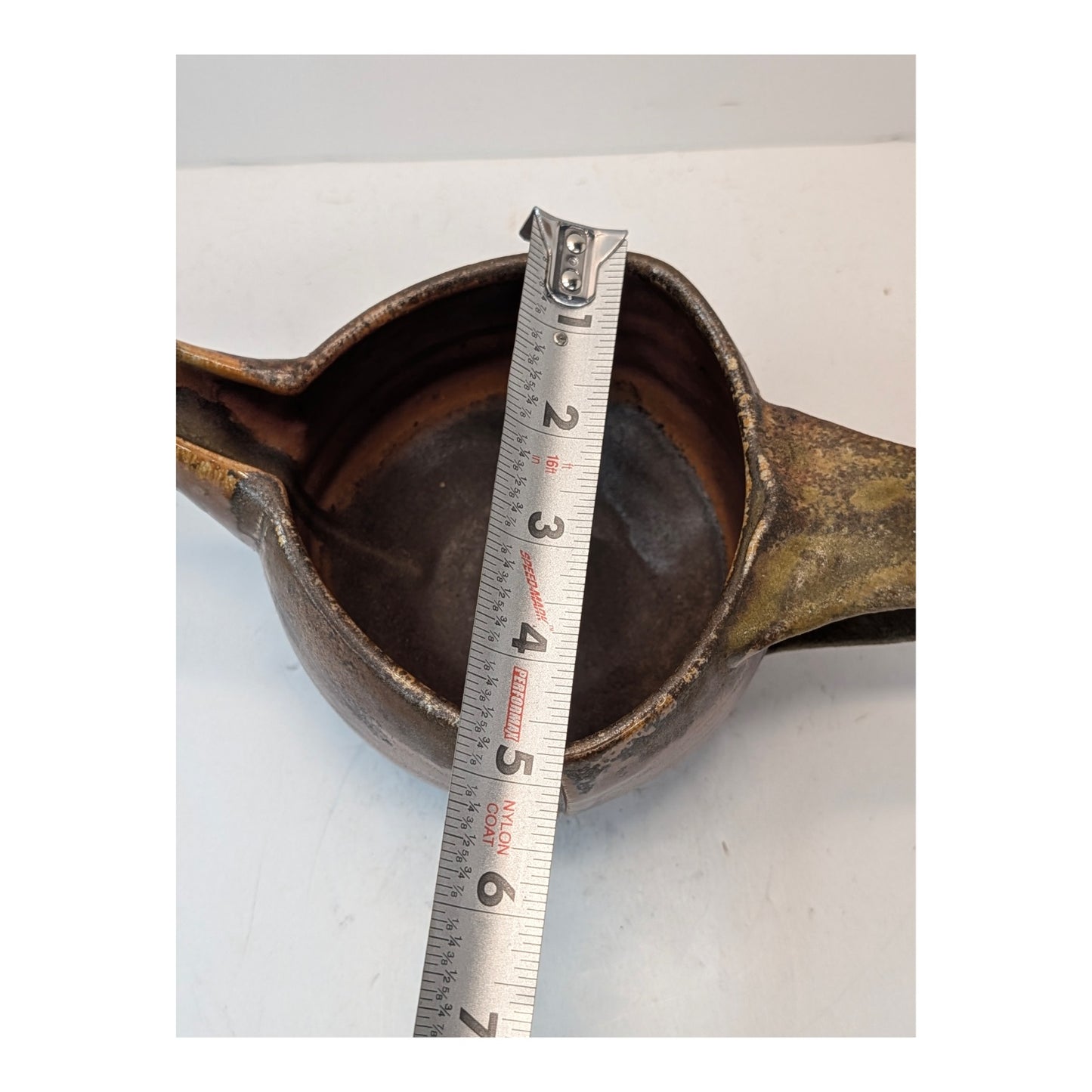 Signed Richard Mulcahy Studio Pottery Pitcher Wabi Sabi Minnesota Art Ceramic