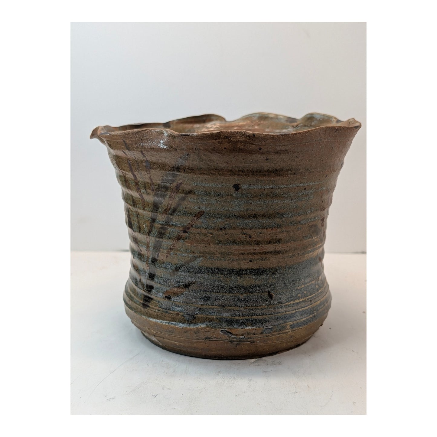 Signed Craig Stone Brutalist Studio Pottery Vase, 1975