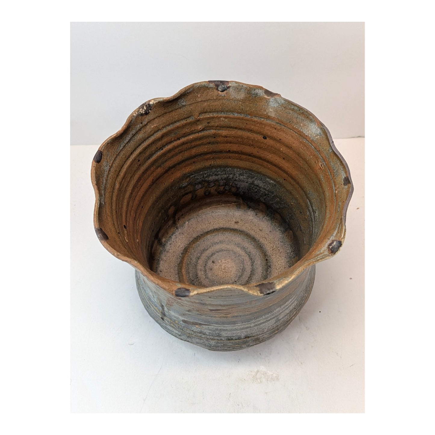 Signed Craig Stone Brutalist Studio Pottery Vase, 1975
