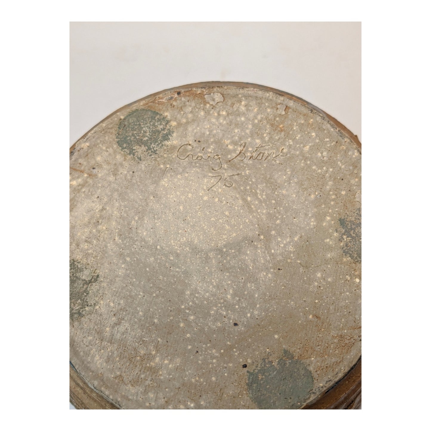 Signed Craig Stone Brutalist Studio Pottery Vase, 1975