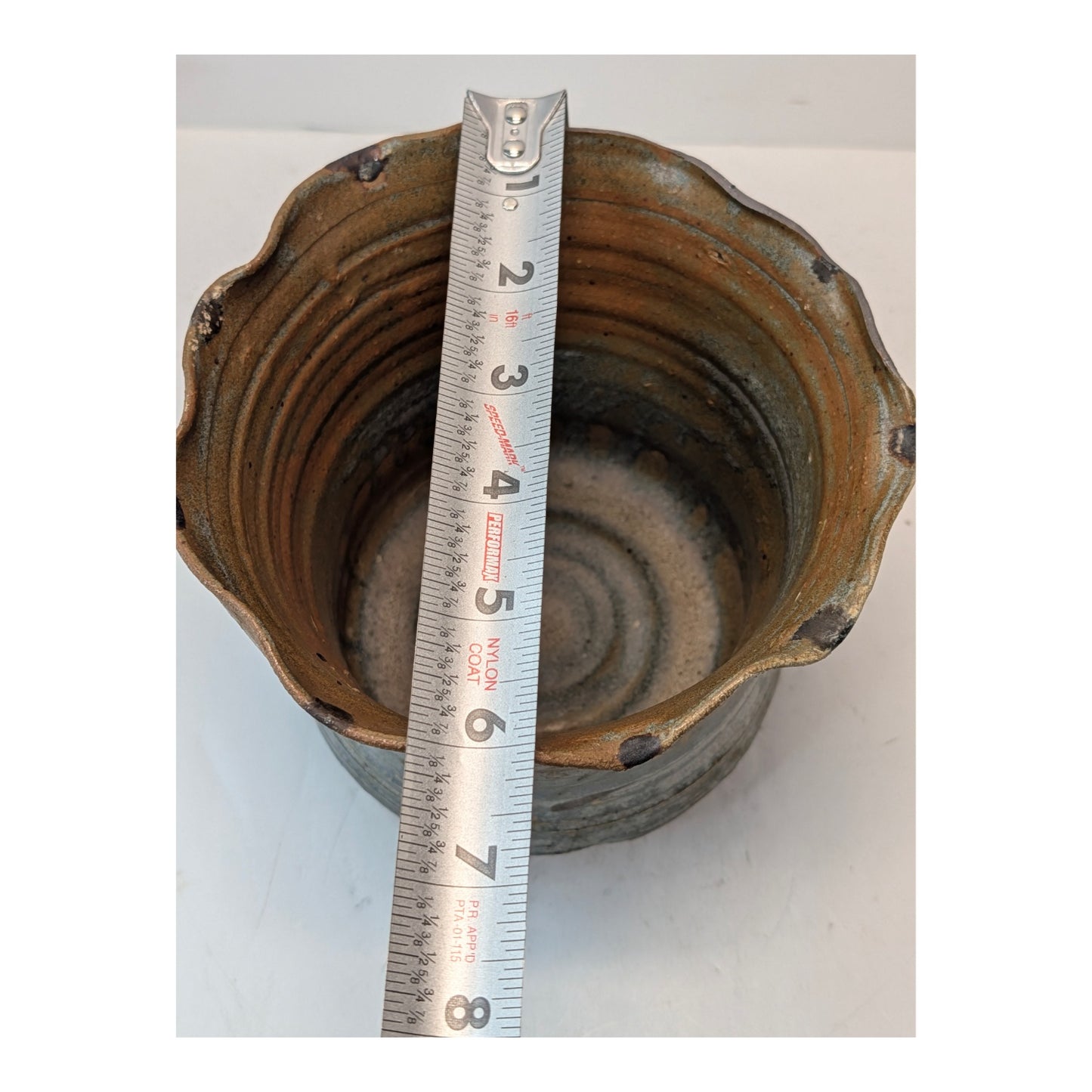 Signed Craig Stone Brutalist Studio Pottery Vase, 1975