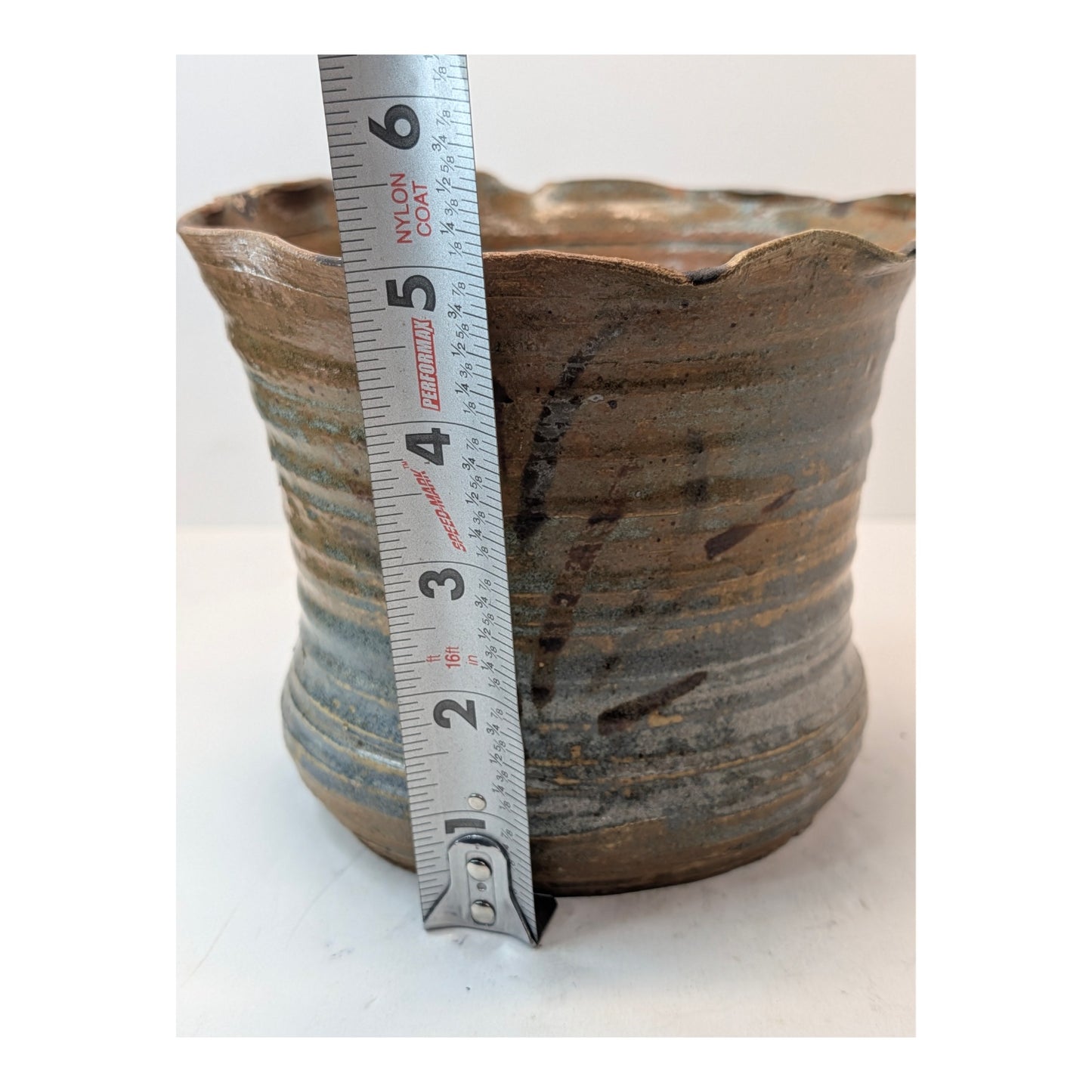 Signed Craig Stone Brutalist Studio Pottery Vase, 1975