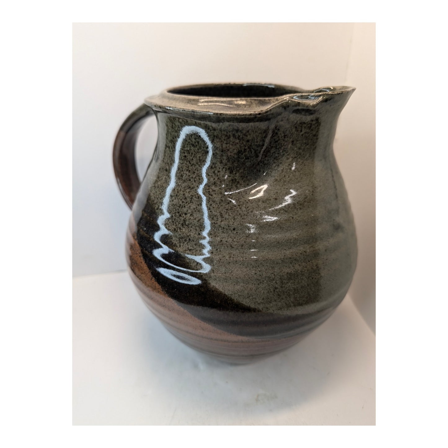 Vintage Warren MacKenzie School Studio Pottery Pitcher Mingei Stoneware Jug