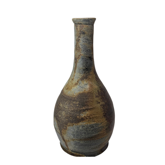 "Richard Bresnahan St Johns Pottery Japanese Karatsu Wood Fired Tokuri 10 Inch"