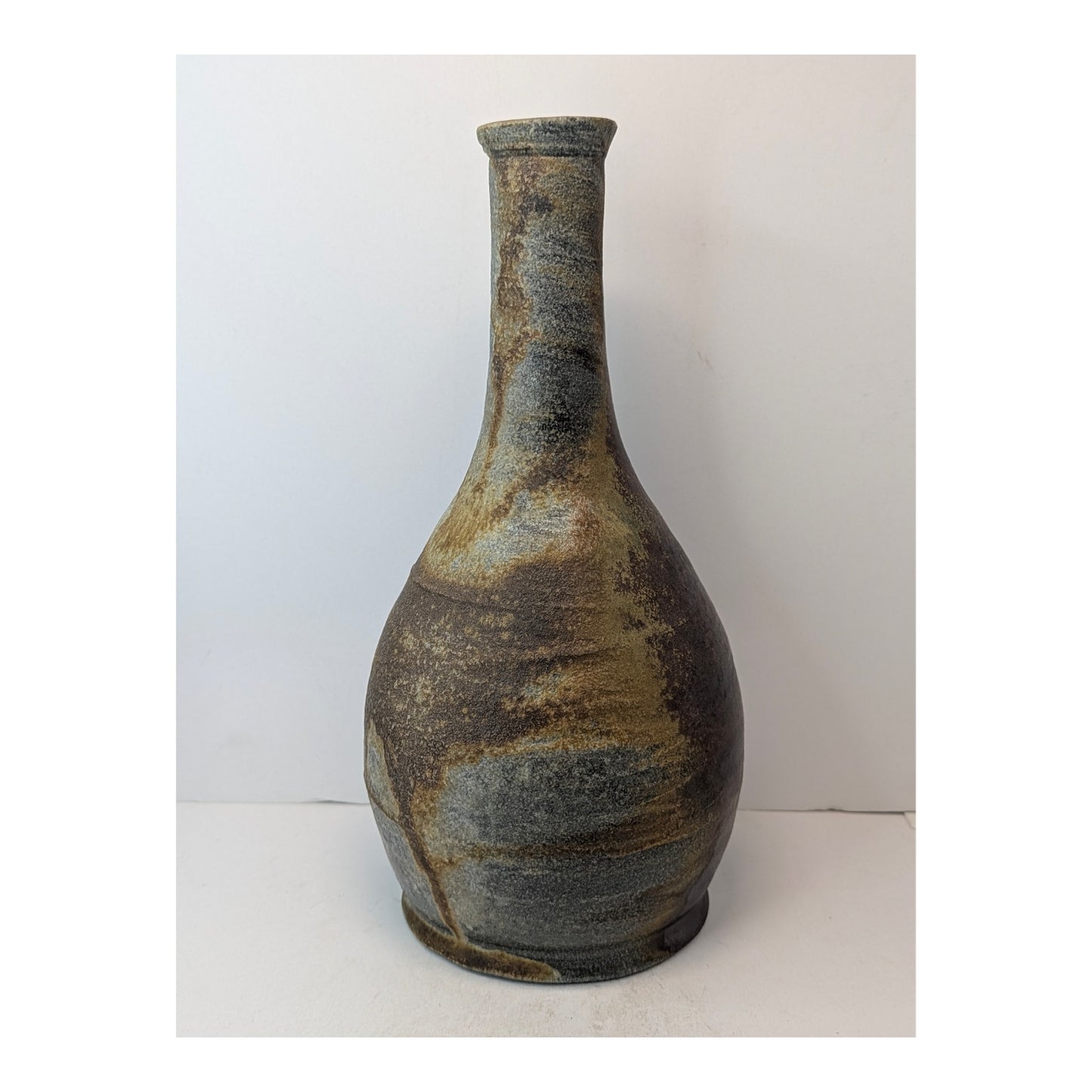 "Richard Bresnahan St Johns Pottery Japanese Karatsu Wood Fired Tokuri 10 Inch"