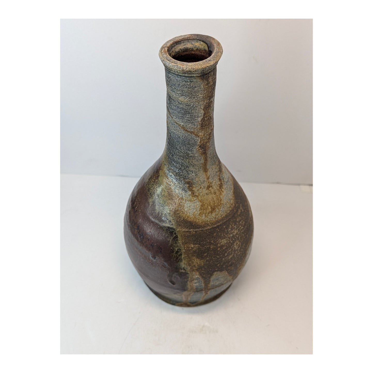 "Richard Bresnahan St Johns Pottery Japanese Karatsu Wood Fired Tokuri 10 Inch"