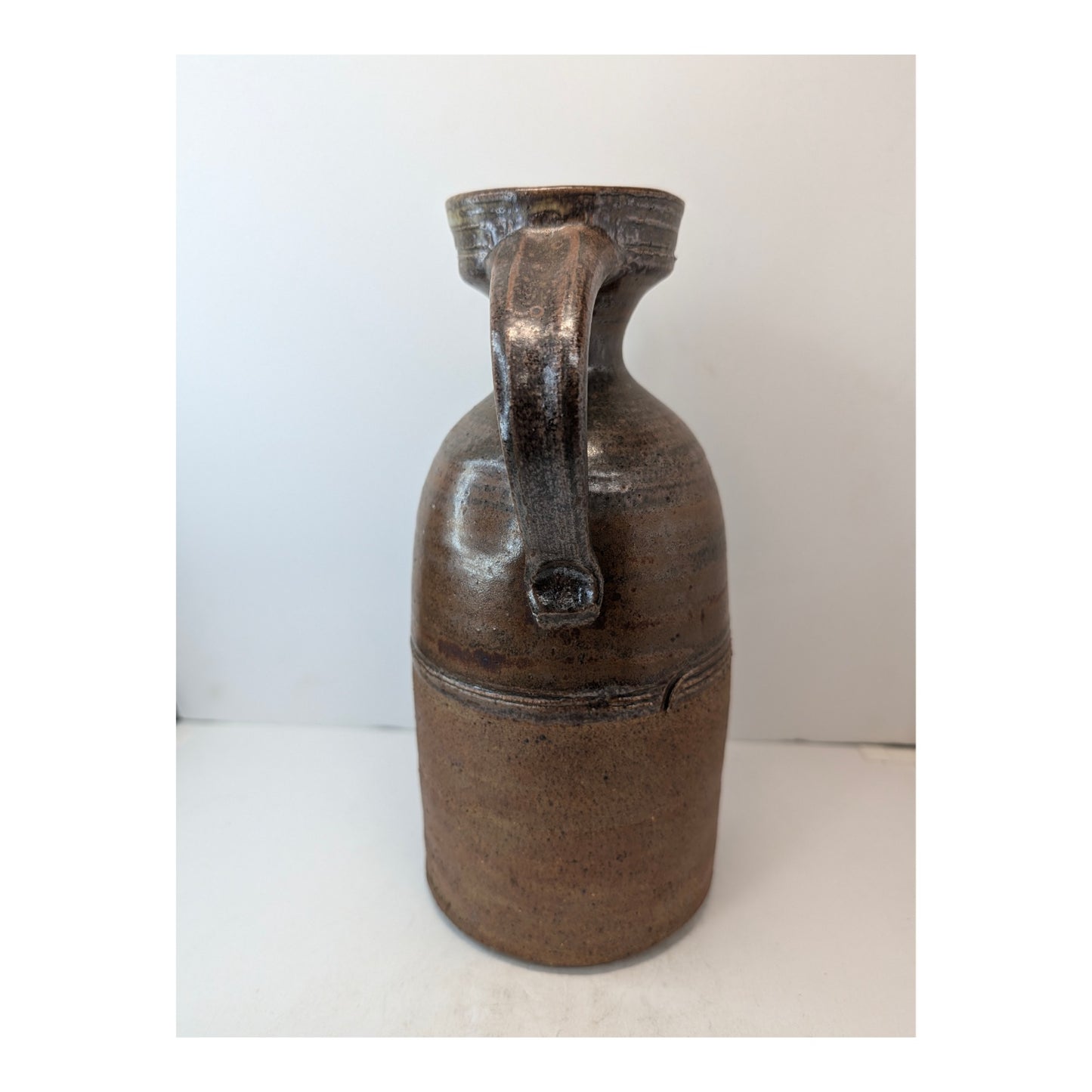 Vintage Stephen F. Sankey SFS Studio Pottery Salt Glaze Stoneware Pitcher