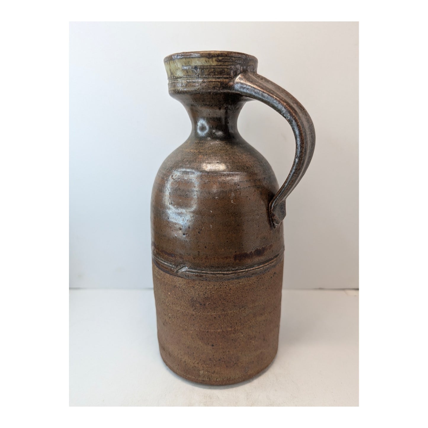 Vintage Stephen F. Sankey SFS Studio Pottery Salt Glaze Stoneware Pitcher