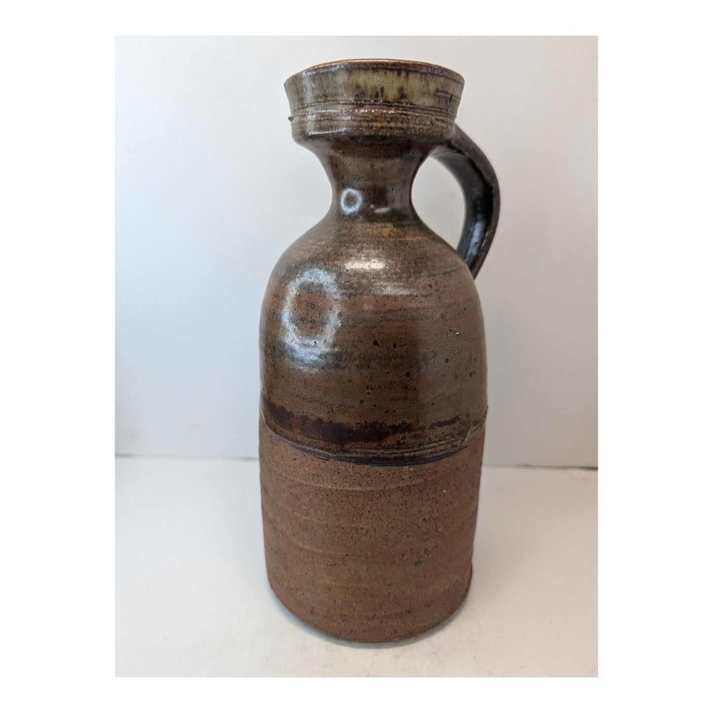 Vintage Stephen F. Sankey SFS Studio Pottery Salt Glaze Stoneware Pitcher