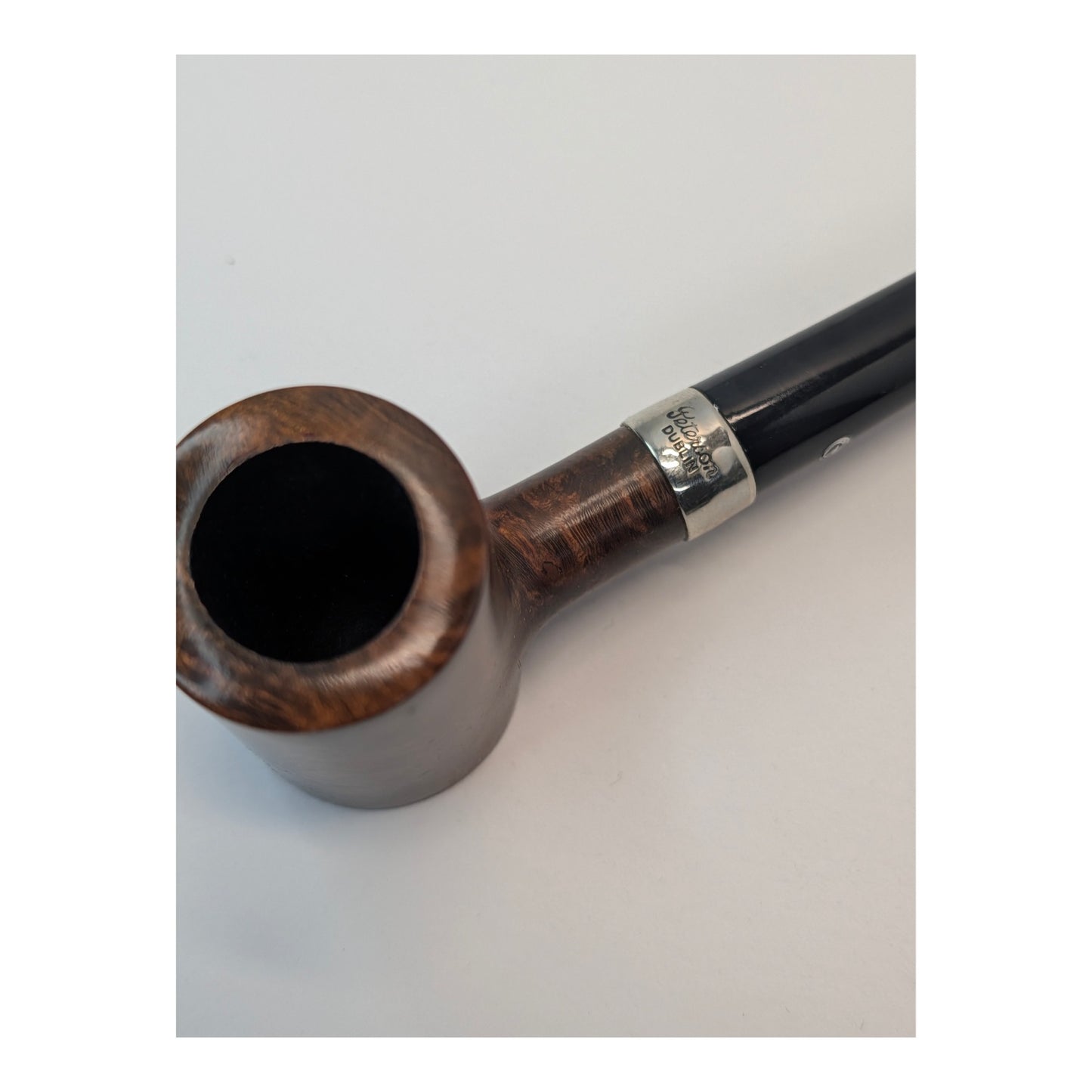 Peterson of Dublin Tankard Briar Pipe Sterling Silver Mount, Near Mint