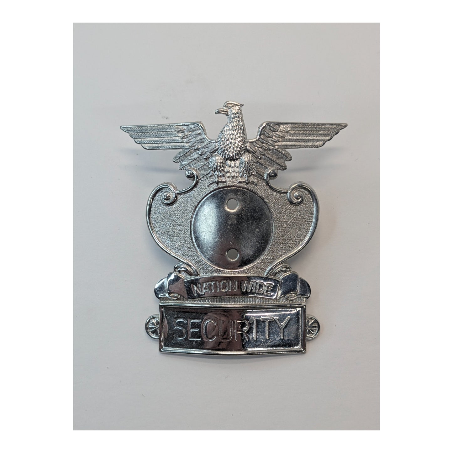 Vintage Nation Wide Security Badge Lot of 4, Eagle Top, Mid-Century
