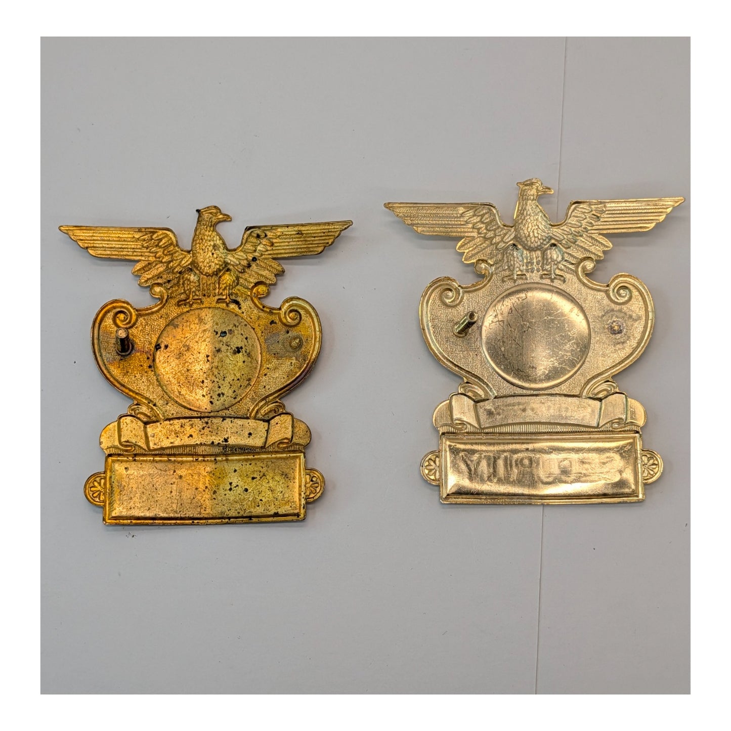 Vintage Nation Wide Security Badge Lot of 4, Eagle Top, Mid-Century