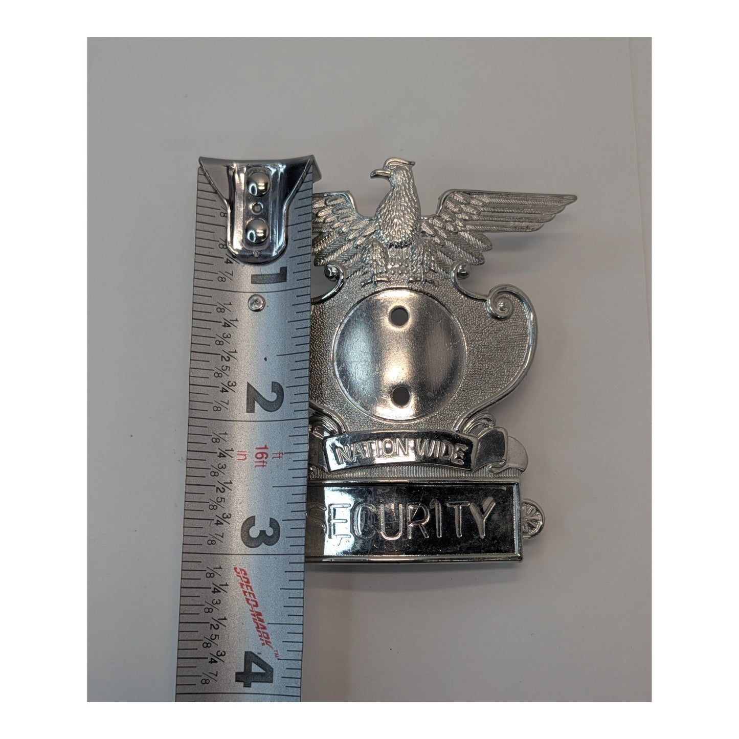 Vintage Nation Wide Security Badge Lot of 4, Eagle Top, Mid-Century