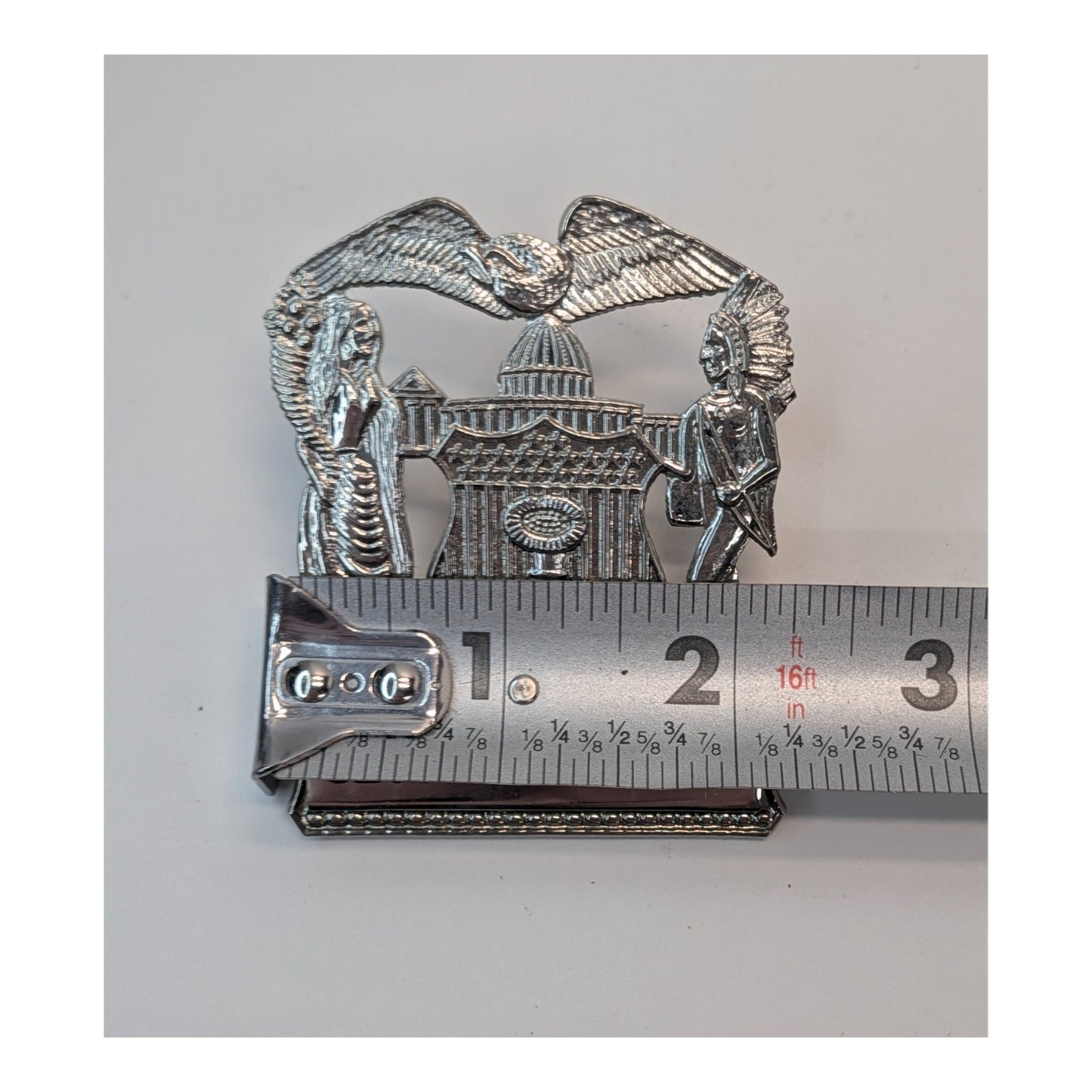Vintage Minnesota Security Officer Badges, Set of 3, Chrome Eagle & Capitol