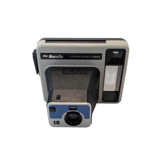 Vintage 1979 Kodak 'The Handle' Instant Camera Retro Gray & Blue Photo Prop