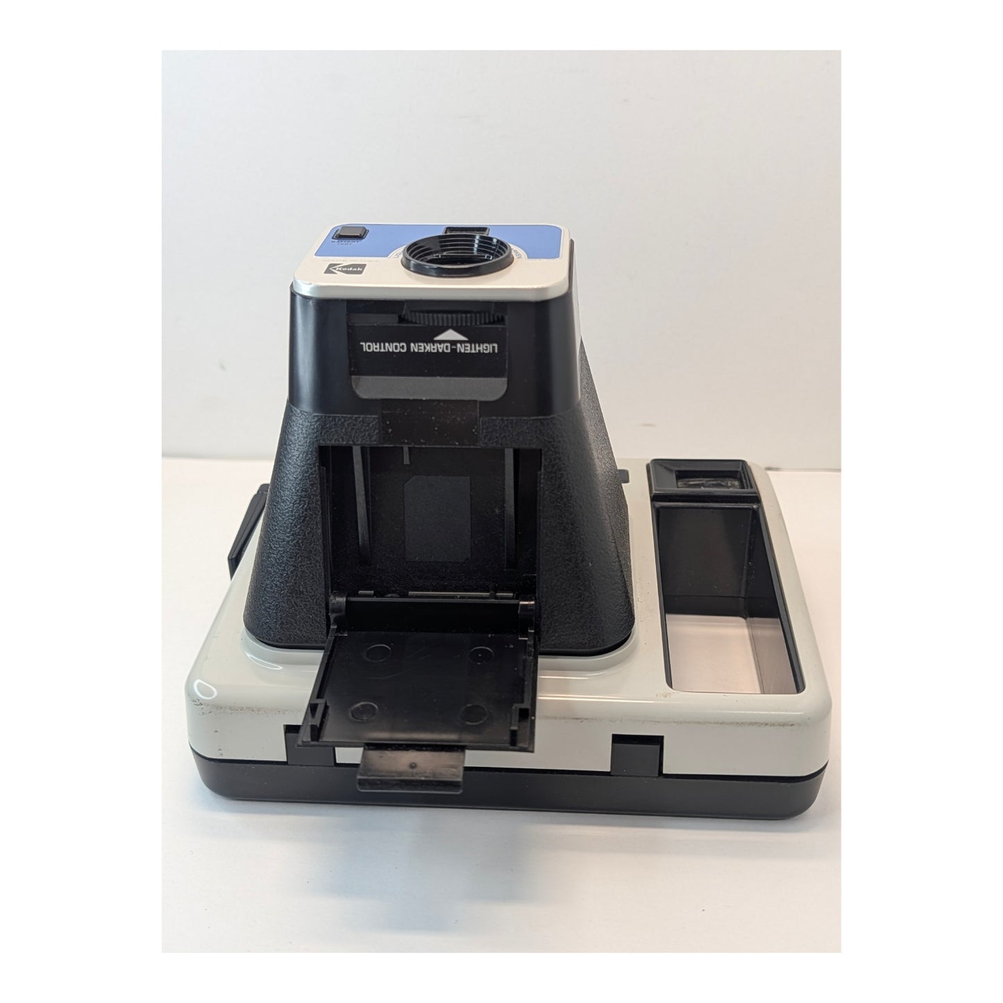 Vintage 1979 Kodak 'The Handle' Instant Camera Retro Gray & Blue Photo Prop