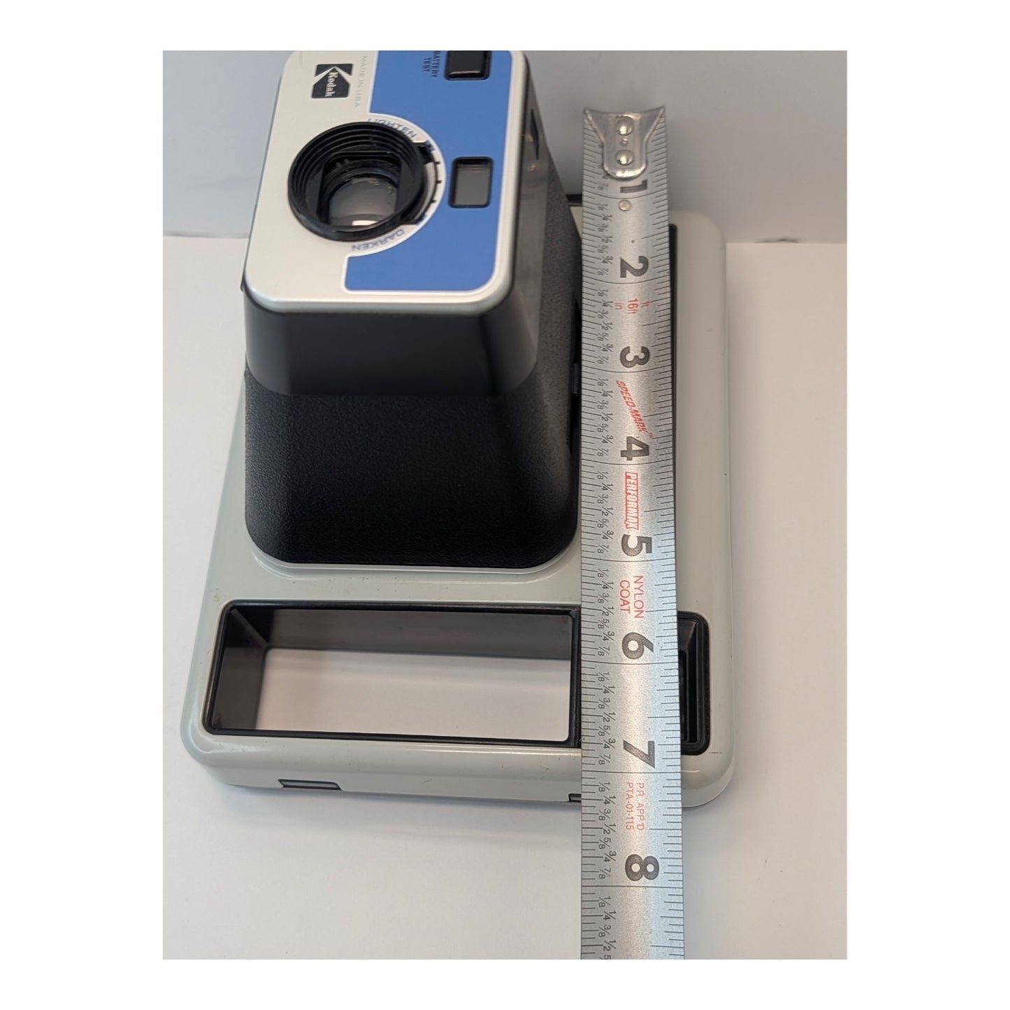 Vintage 1979 Kodak 'The Handle' Instant Camera Retro Gray & Blue Photo Prop
