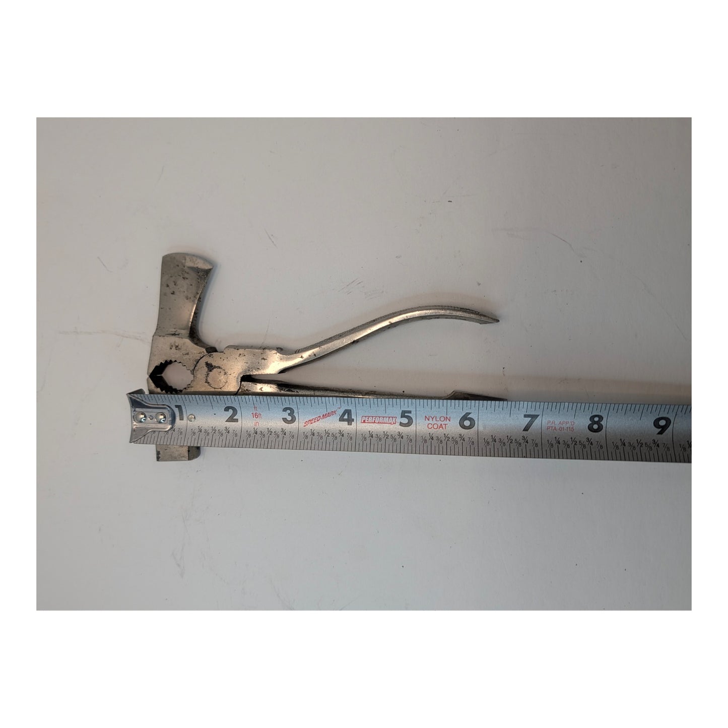 Vintage Industrial Steel Hatchet Hammer Pliers Multi-Tool 7.75"