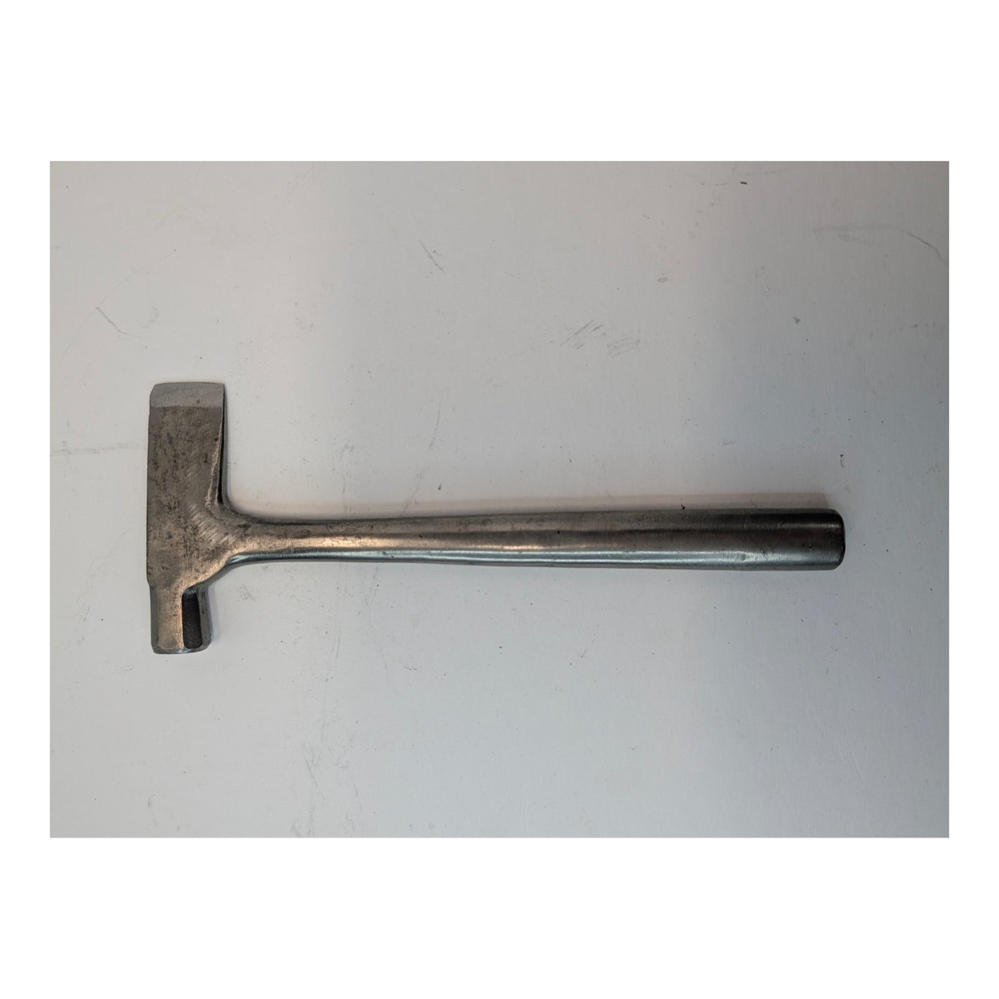 Vintage Industrial Cast Steel Tack Hammer, Brutalist Sculptural Object