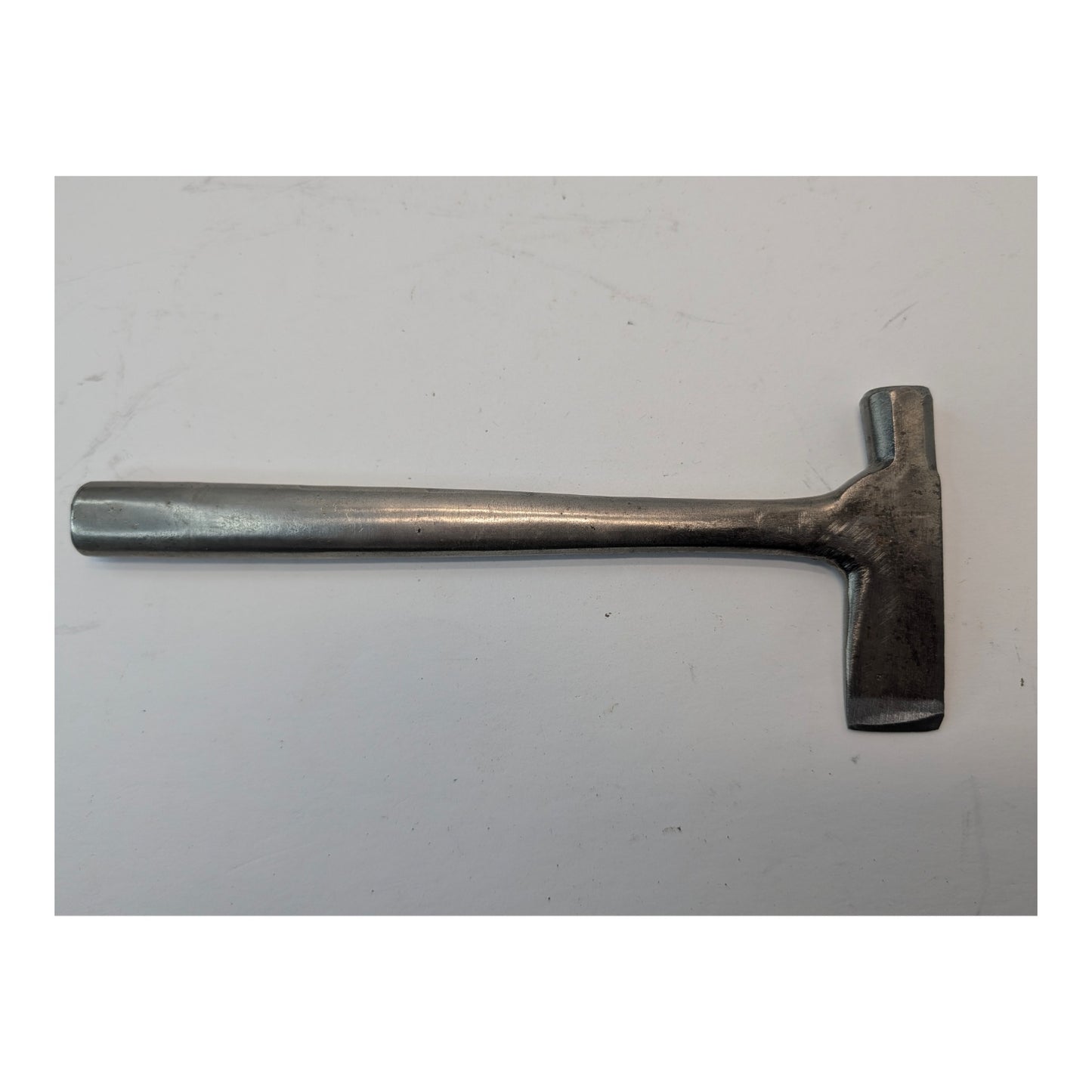 Vintage Industrial Cast Steel Tack Hammer, Brutalist Sculptural Object
